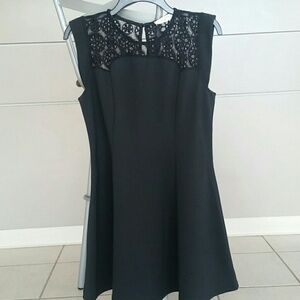 Black dress with lace